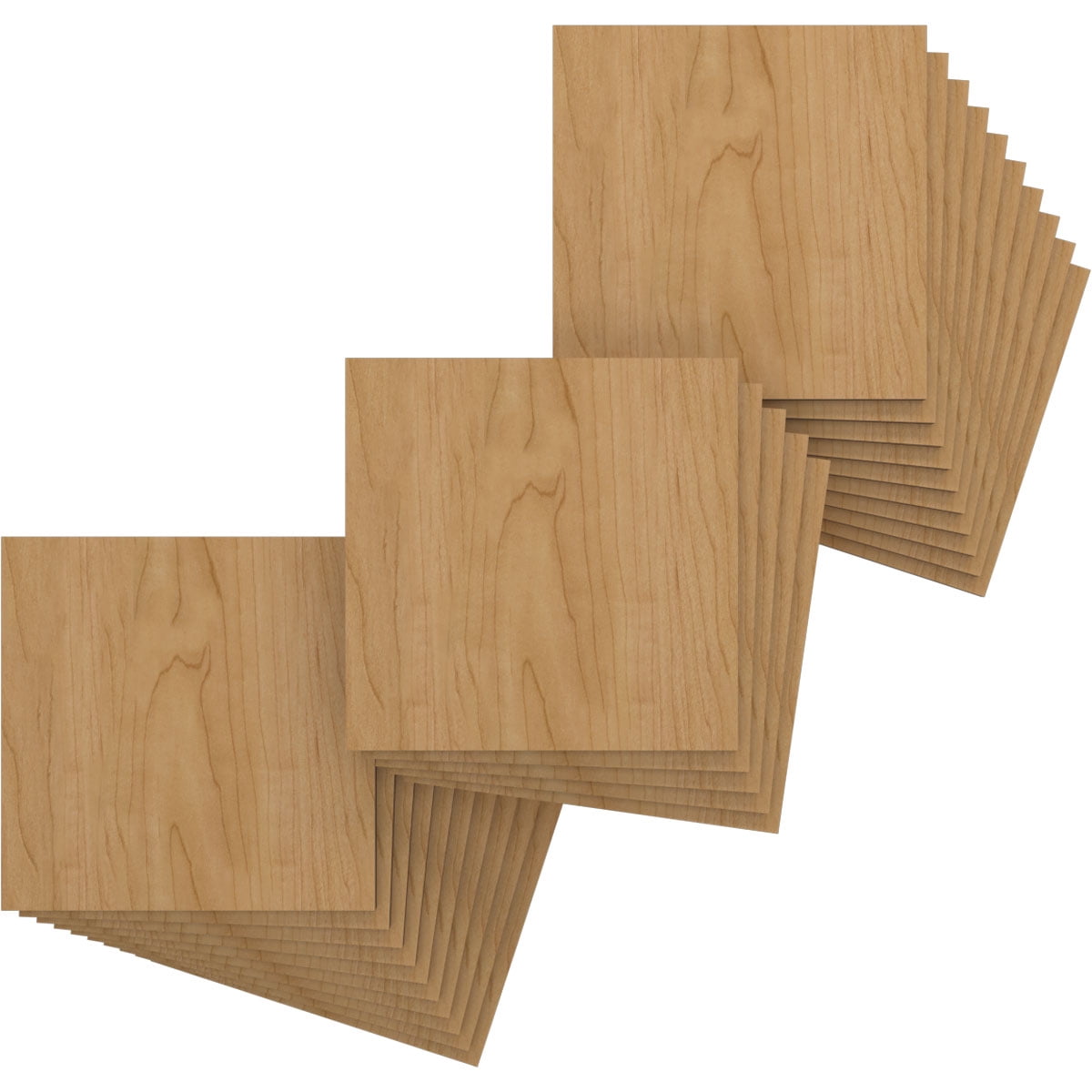 Ekena Millwork 11 3/4"W x 11 3/4"H x 3/8"T Wood Hobby Boards, Maple (25-Pack)
