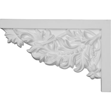 Ekena Millwork 11 3/4"W x 7 7/8"H x 3/4"P Attica Large Stair Bracket, Left