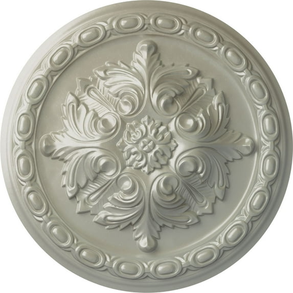 Ekena Millwork 11 3/8"OD x 2"P Acanthus Ceiling Medallion, Hand-Painted Flash Copper
