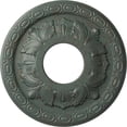 thumbnail image 1 of Ekena Millwork 11 3/8"OD x 3 5/8"ID x 1 1/8"P Leaf Ceiling Medallion (Fits Canopies up to 4 3/4"), Hand-Painted Cloud Burst Crackle, 1 of 7