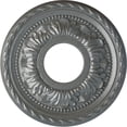 thumbnail image 1 of Ekena Millwork 11 3/8"OD x 3 5/8"ID x 7/8"P Palmetto Ceiling Medallion (Fits Canopies up to 4 1/2"), Hand-Painted Platinum, 1 of 7