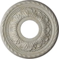 thumbnail image 1 of Ekena Millwork 11 3/8"OD x 3 5/8"ID x 7/8"P Palmetto Ceiling Medallion (Fits Canopies up to 4 1/2"), Hand-Painted Pot of Cream Crackle, 1 of 7