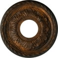 thumbnail image 1 of Ekena Millwork 11 3/8"OD x 3 5/8"ID x 7/8"P Palmetto Ceiling Medallion (Fits Canopies up to 4 1/2"), Hand-Painted Rust, 1 of 7