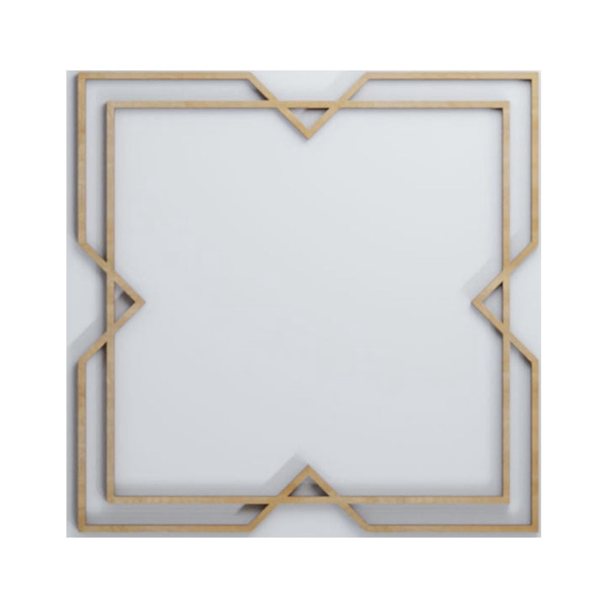 Ekena Millwork 11 3/8"W x 11 3/8"H x 1/4"T Small Fleming Decorative Fretwork Wood Wall Panels, Hickory