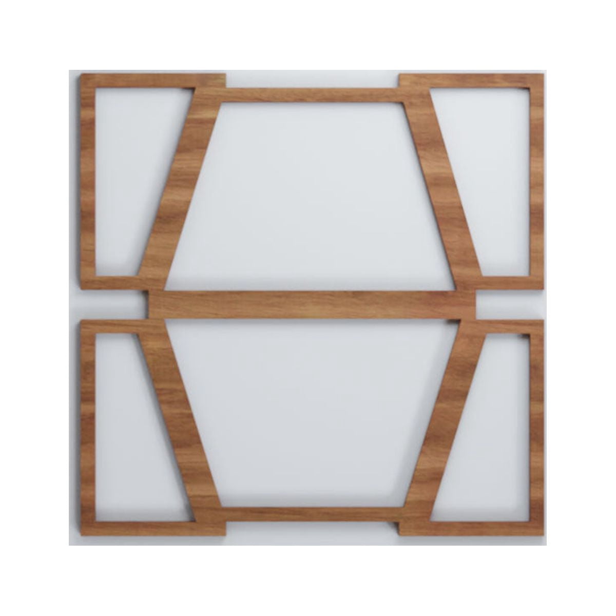 Ekena Millwork 11 3/8"W x 11 3/8"H x 1/4"T Small Greeley Decorative Fretwork Wood Wall Panels, Walnut