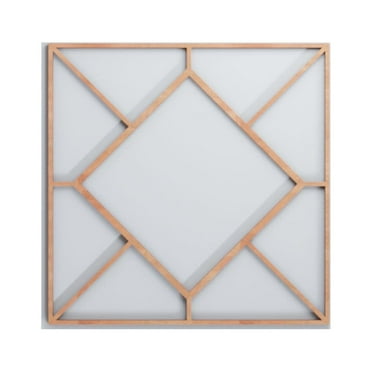 Ekena Millwork 11 3/8"W x 11 3/8"H x 1/4"T Small Hudson Decorative Fretwork Wood Wall Panels, Cherry