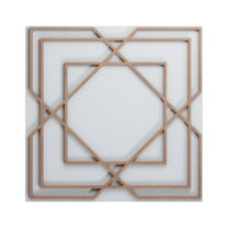 Ekena Millwork 11 3/8"W x 11 3/8"H x 1/4"T Small Lakewood Decorative Fretwork Wood Wall Panels, Wood (Paint Grade)