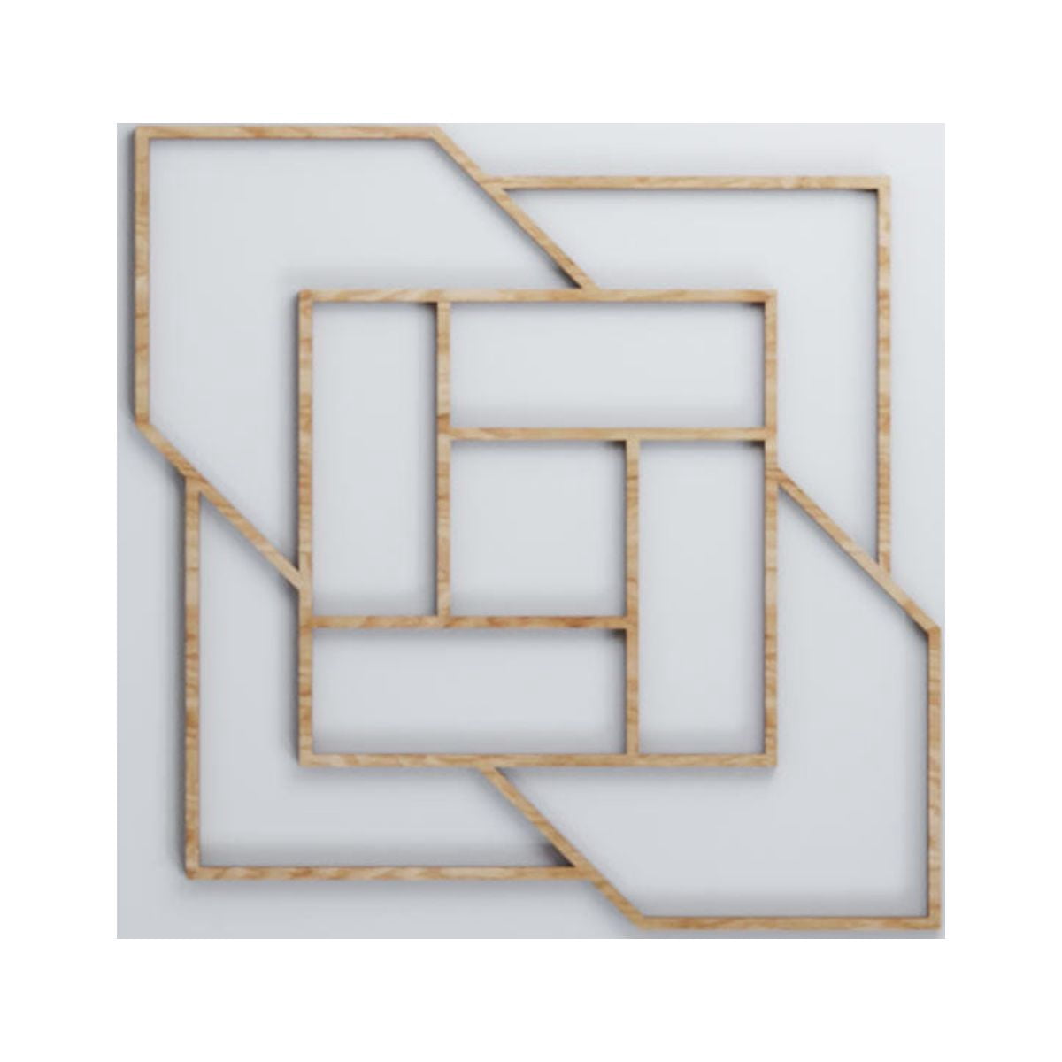 Ekena Millwork 11 3/8"W x 11 3/8"H x 1/4"T Small Loveland Decorative Fretwork Wood Wall Panels, Red Oak