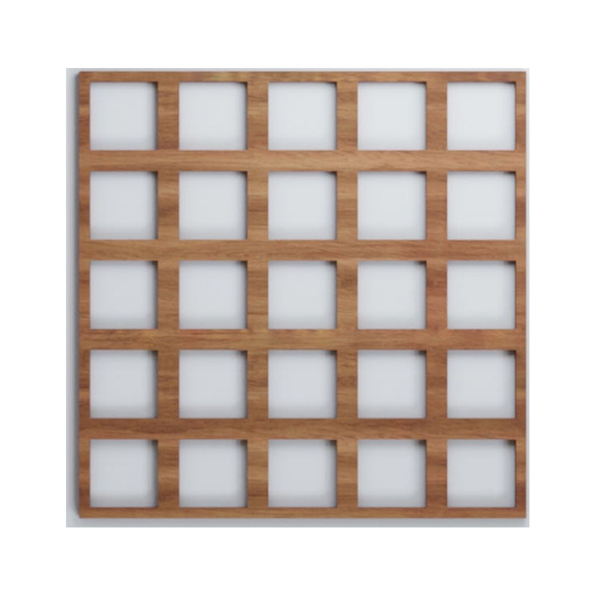 Ekena Millwork 11 3/8"W x 11 3/8"H x 1/4"T Small Manchester Decorative Fretwork Wood Wall Panels, Walnut