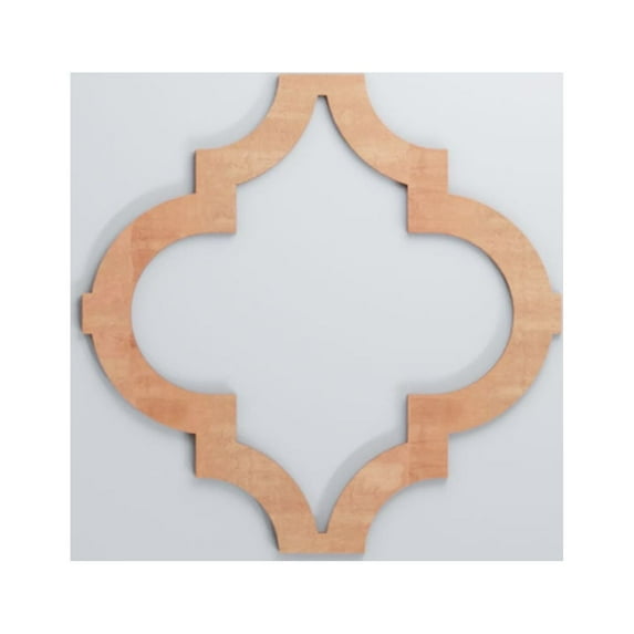 Ekena Millwork 11 3/8"W x 11 3/8"H x 1/4"T Small Marrakesh Decorative Fretwork Wood Wall Panels, Cherry