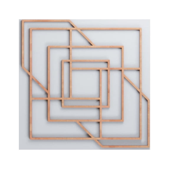 Ekena Millwork 11 3/8"W x 11 3/8"H x 1/4"T Small Norwood Decorative Fretwork Wood Wall Panels, Cherry