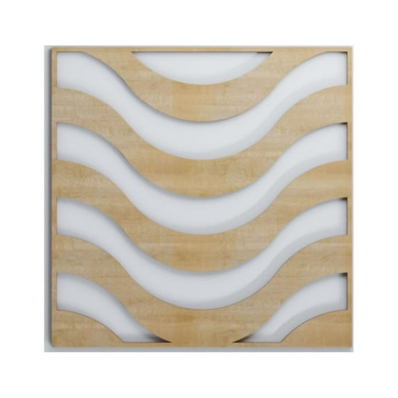 Ekena Millwork 11 3/8"W x 11 3/8"H x 1/4"T Small Parker Decorative Fretwork Wood Wall Panels, Hickory