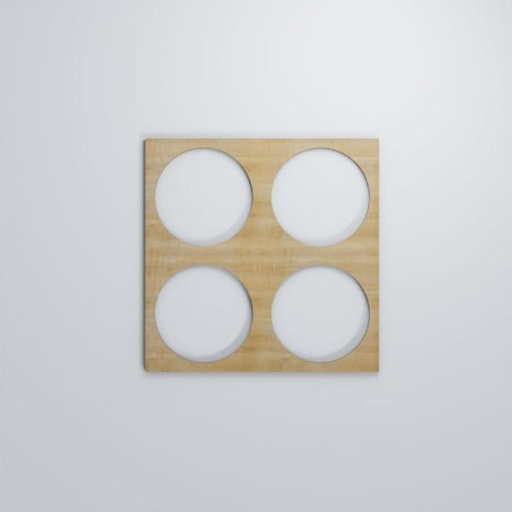 Ekena Millwork 11 3/8"W x 11 3/8"H x 1/4"T Small Wembley Decorative Fretwork Wood Wall Panels, Hickory
