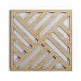 thumbnail image 1 of Ekena Millwork 11 3/8"W x 11 3/8"H x 3/8"T Small Allen Decorative Fretwork Wood Wall Panels, Hickory, 1 of 3