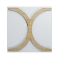thumbnail image 1 of Ekena Millwork 11 3/8"W x 11 3/8"H x 3/8"T Small Beacon Decorative Fretwork Wood Wall Panels, Hickory, 1 of 3