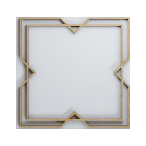 Ekena Millwork 11 3/8"W x 11 3/8"H x 3/8"T Small Fleming Decorative Fretwork Wood Wall Panels, Birch