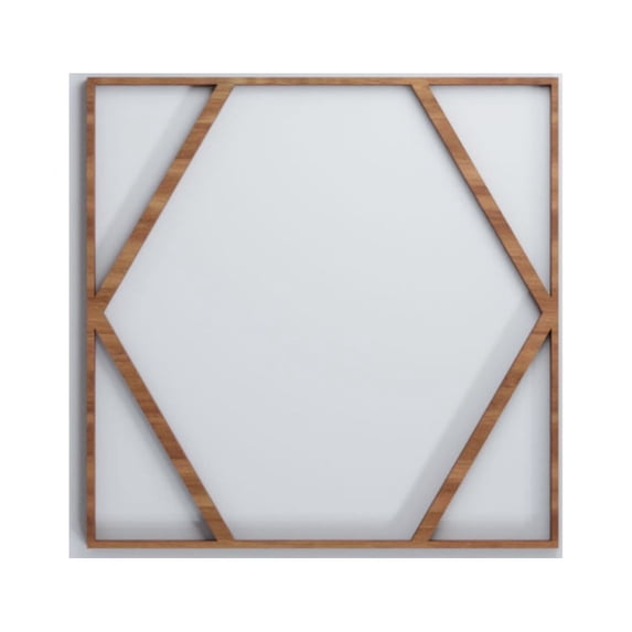 Ekena Millwork 11 3/8"W x 11 3/8"H x 3/8"T Small Fraser Decorative Fretwork Wood Wall Panels, Walnut