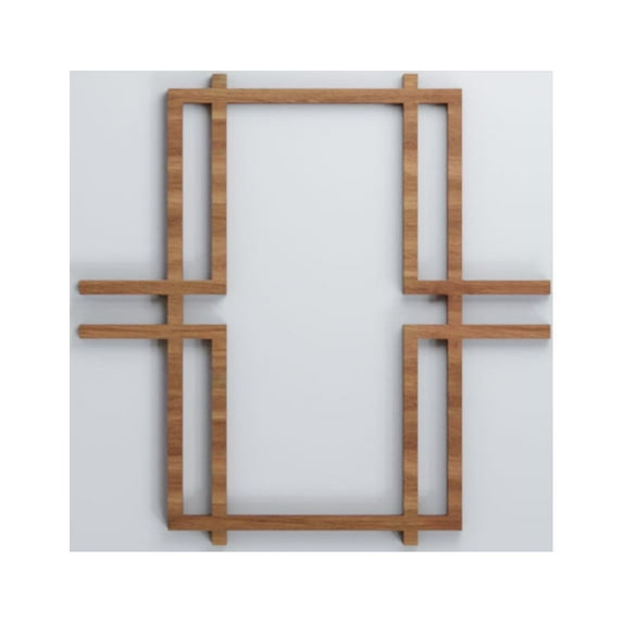 Ekena Millwork 11 3/8"W x 11 3/8"H x 3/8"T Small Granby Decorative Fretwork Wood Wall Panels, Walnut
