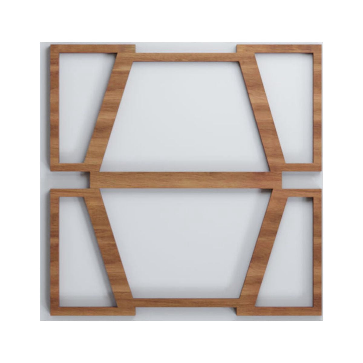 Ekena Millwork 11 3/8"W x 11 3/8"H x 3/8"T Small Greeley Decorative Fretwork Wood Wall Panels, Walnut