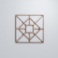 thumbnail image 1 of Ekena Millwork 11 3/8"W x 11 3/8"H x 3/8"T Small Jamestown Decorative Fretwork Wood Wall Panels, Wood (Paint Grade), 1 of 2