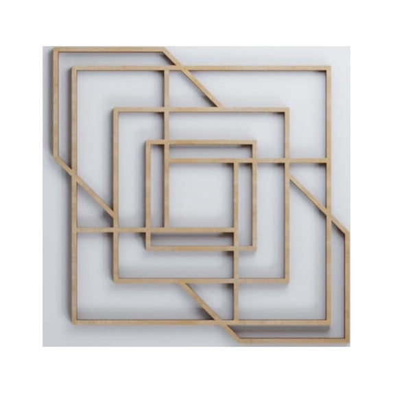Ekena Millwork 11 3/8"W x 11 3/8"H x 3/8"T Small Norwood Decorative Fretwork Wood Wall Panels, Birch