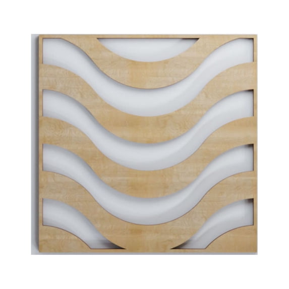 Ekena Millwork 11 3/8"W x 11 3/8"H x 3/8"T Small Parker Decorative Fretwork Wood Wall Panels, Birch