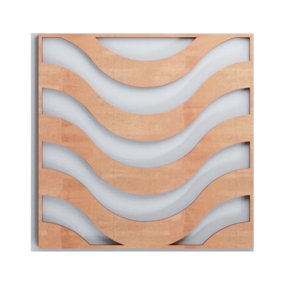 Ekena Millwork 11 3/8"W x 11 3/8"H x 3/8"T Small Parker Decorative Fretwork Wood Wall Panels, Cherry
