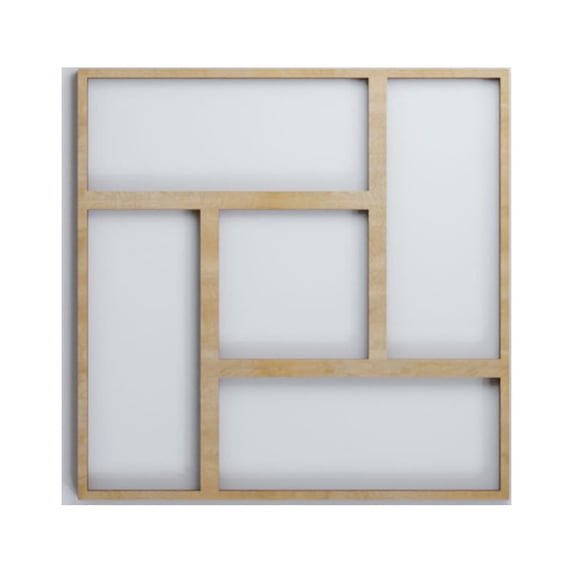 Ekena Millwork 11 3/8"W x 11 3/8"H x 3/8"T Small Sheffield Decorative Fretwork Wood Wall Panels, Birch