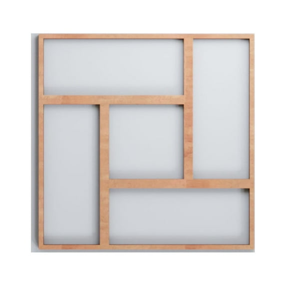 Ekena Millwork 11 3/8"W x 11 3/8"H x 3/8"T Small Sheffield Decorative Fretwork Wood Wall Panels, Cherry