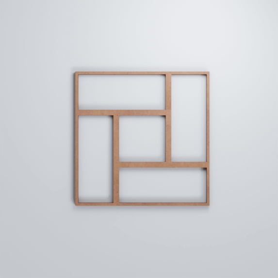 Ekena Millwork 11 3/8"W x 11 3/8"H x 3/8"T Small Sheffield Decorative Fretwork Wood Wall Panels, Wood (Paint Grade)