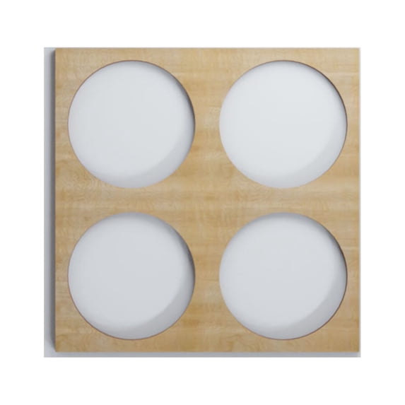 Ekena Millwork 11 3/8"W x 11 3/8"H x 3/8"T Small Wembley Decorative Fretwork Wood Wall Panels, Birch