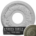 thumbnail image 1 of Ekena Millwork 11 7/8"OD x 3 5/8"ID x 7/8"P Helene Ceiling Medallion (Fits Canopies up to 5 1/4"), Hand-Painted Painted Turtle, 1 of 5
