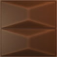 thumbnail image 1 of Ekena Millwork 11 7/8"W x 11 7/8"H Aberdeen EnduraWall Decorative 3D Wall Panel, Universal Aged Metallic Rust (Covers 0.98 Sq. Ft.), 1 of 5
