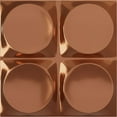 thumbnail image 1 of Ekena Millwork 11 7/8"W x 11 7/8"H Adonis EnduraWall Decorative 3D Wall Panel, Bright Coat Copper (12-Pack for 11.76 Sq. Ft.), 1 of 5