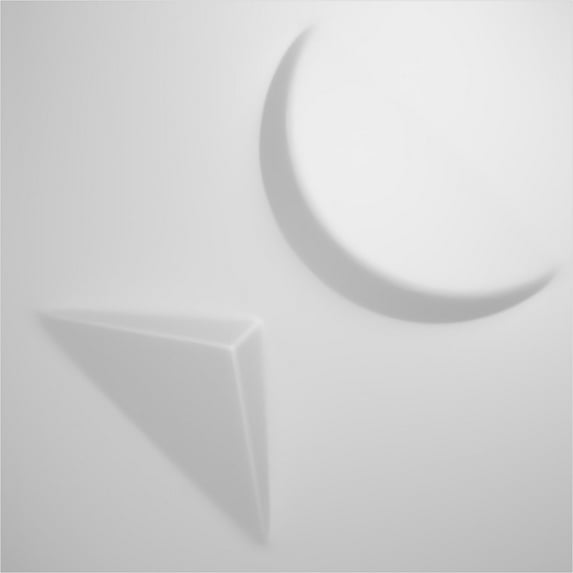 Ekena Millwork 11 7/8"W x 11 7/8"H Apollo EnduraWall Decorative 3D Wall Panel (50-Pack for 48.96 Sq. Ft.)