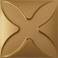 thumbnail image 1 of Ekena Millwork 11 7/8"W x 11 7/8"H Austin EnduraWall Decorative 3D Wall Panel, Bright Coat Gold (Covers 0.98 Sq. Ft.), 1 of 6