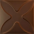 thumbnail image 1 of Ekena Millwork 11 7/8"W x 11 7/8"H Austin EnduraWall Decorative 3D Wall Panel, Universal Aged Metallic Rust (12-Pack for 11.76 Sq. Ft.), 1 of 5