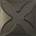 thumbnail image 1 of Ekena Millwork 11 7/8"W x 11 7/8"H Austin EnduraWall Decorative 3D Wall Panel, Universal Aged Metallic Weathered Steel (12-Pack for 11.76 Sq. Ft.), 1 of 6
