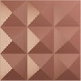 thumbnail image 1 of Ekena Millwork 11 7/8"W x 11 7/8"H Benson EnduraWall Decorative 3D Wall Panel, Universal Pearl Metallic Champagne Pink (12-Pack for 11.76 Sq. Ft.), 1 of 6