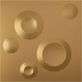 thumbnail image 1 of Ekena Millwork 11 7/8"W x 11 7/8"H Cole EnduraWall Decorative 3D Wall Panel, Bright Coat Gold (12-Pack for 11.76 Sq. Ft.), 1 of 6