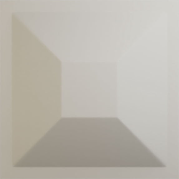 Ekena Millwork 11 7/8"W x 11 7/8"H Diane EnduraWall Decorative 3D Wall Panel, UltraCover Satin Blossom White (Covers 0.98 Sq. Ft.)