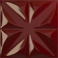 thumbnail image 1 of Ekena Millwork 11 7/8"W x 11 7/8"H Helene EnduraWall Decorative 3D Wall Panel, Gloss Merlot (12-Pack for 11.76 Sq. Ft.), 1 of 6