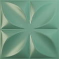 thumbnail image 1 of Ekena Millwork 11 7/8"W x 11 7/8"H Helene EnduraWall Decorative 3D Wall Panel, Universal Pearl Metallic Sea Mist (12-Pack for 11.76 Sq. Ft.), 1 of 6
