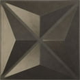 thumbnail image 1 of Ekena Millwork 11 7/8"W x 11 7/8"H Kent EnduraWall Decorative 3D Wall Panel, Universal Aged Metallic Weathered Steel (Covers 0.98 Sq. Ft.), 1 of 6