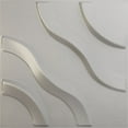 thumbnail image 1 of Ekena Millwork 11 7/8"W x 11 7/8"H Lane EnduraWall Decorative 3D Wall Panel, Textured Metallic Silver (12-Pack for 11.76 Sq. Ft.), 1 of 5