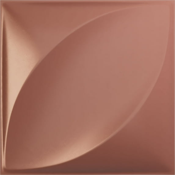 Ekena Millwork 11 7/8"W x 11 7/8"H Malone EnduraWall Decorative 3D Wall Panel, Universal Pearl Metallic Champagne Pink (Covers 0.98 Sq. Ft.)