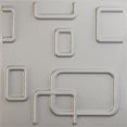 thumbnail image 1 of Ekena Millwork 11 7/8"W x 11 7/8"H Oslo EnduraWall Decorative 3D Wall Panel, Textured Metallic Silver (12-Pack for 11.76 Sq. Ft.), 1 of 5