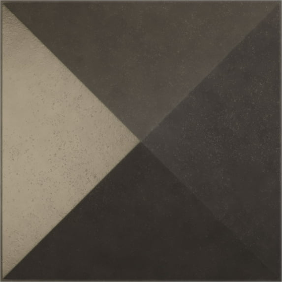 Ekena Millwork 11 7/8"W x 11 7/8"H Sellek EnduraWall Decorative 3D Wall Panel, Universal Aged Metallic Weathered Steel (Covers 0.98 Sq. Ft.)