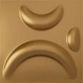 thumbnail image 1 of Ekena Millwork 11 7/8"W x 11 7/8"H Seville EnduraWall Decorative 3D Wall Panel, Bright Coat Gold (Covers 0.98 Sq. Ft.), 1 of 6