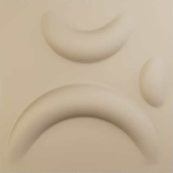 Ekena Millwork 11 7/8"W x 11 7/8"H Seville EnduraWall Decorative 3D Wall Panel, UltraCover Satin Smokey Beige (12-Pack for 11.76 Sq. Ft.)